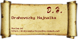 Drahovszky Hajnalka névjegykártya